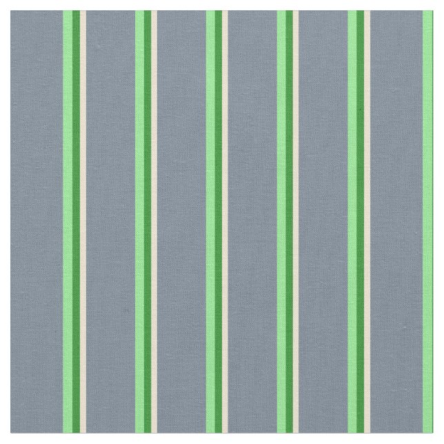 Tecido Beige, Floresta Verde, Verde Leve E Cinzas De Trai (Detalhe)