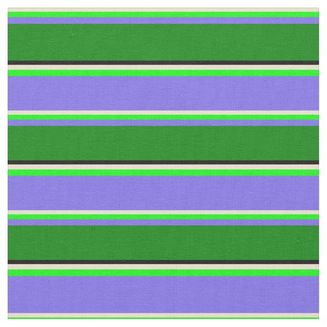 Tecido Beige, Limão, Azul Diário Médio, Verde e Preto (Detalhe)