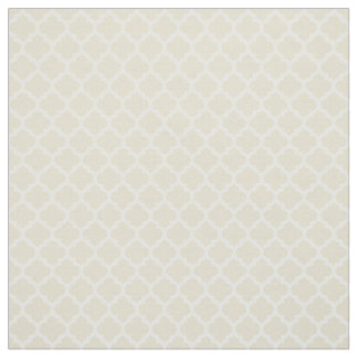 Tecido Beige, White Marroquino Quatrefoil Padrão #5 Sz3