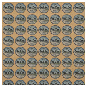 Tecido Belo e adorável Impressão Safari Selvagem Queniana