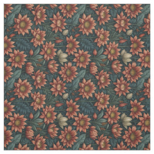 Tecido Belo padrão da flor