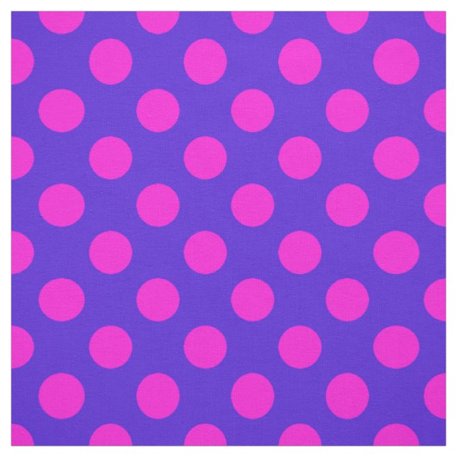 Tecido Belo Padrão de Bolinhas Rosa e Roxo (Modelo)