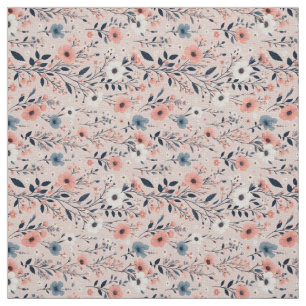 Tecido Belo Padrão Floral