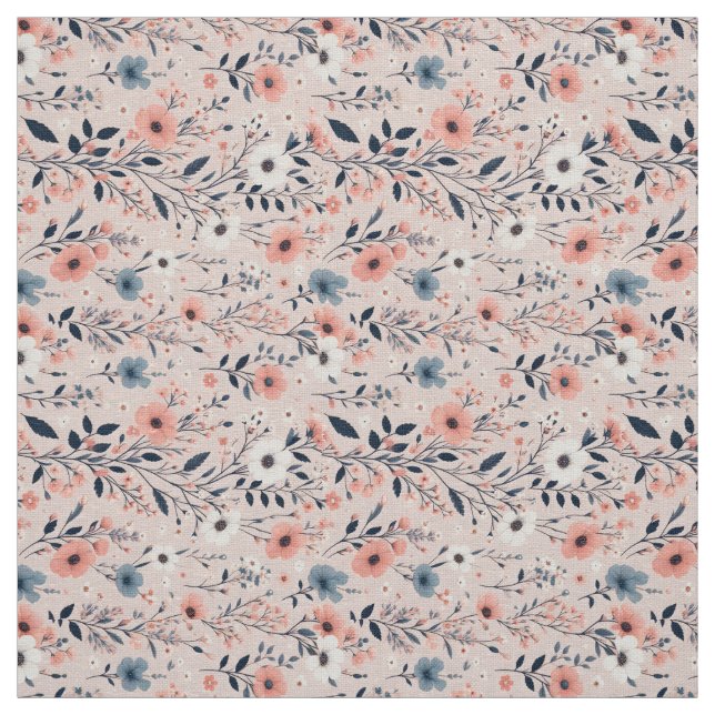 Tecido Belo Padrão Floral (Modelo)