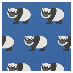 Tecido Belo Urso Panda Bear Infante Azul