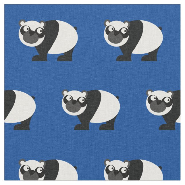 Tecido Belo Urso Panda Bear Infante Azul (Detalhe)