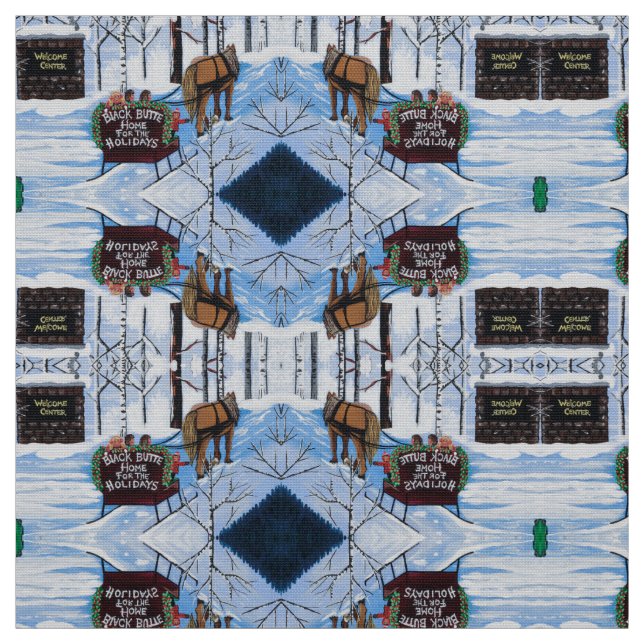 Tecido Bem-vindo ao Natal (Modelo)