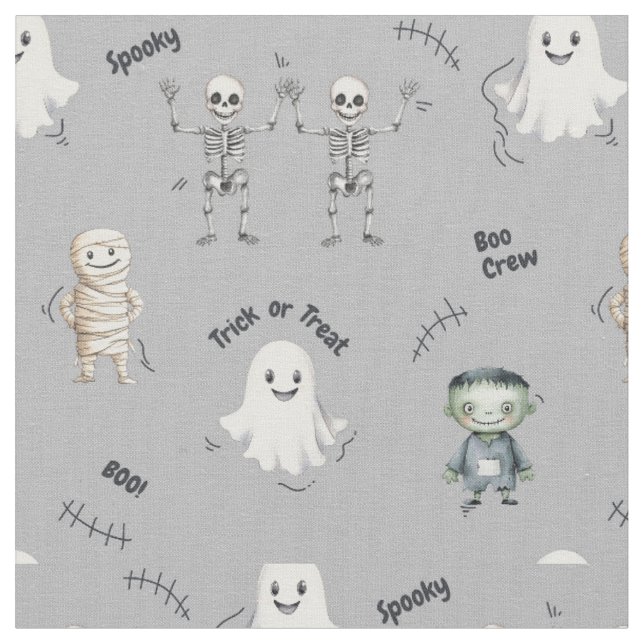 Tecido Berçário assustador de Halloween fantasma  (Detalhe)