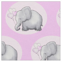 Berçário cor-de-rosa bonito do bebé do elefante do