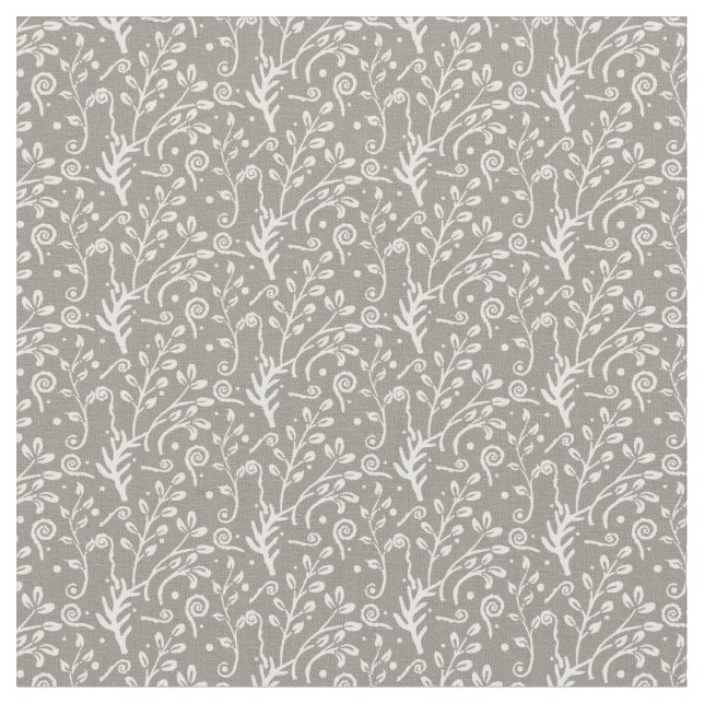 Tecido Berçário do bebé do redemoinho da samambaia do (Detalhe)