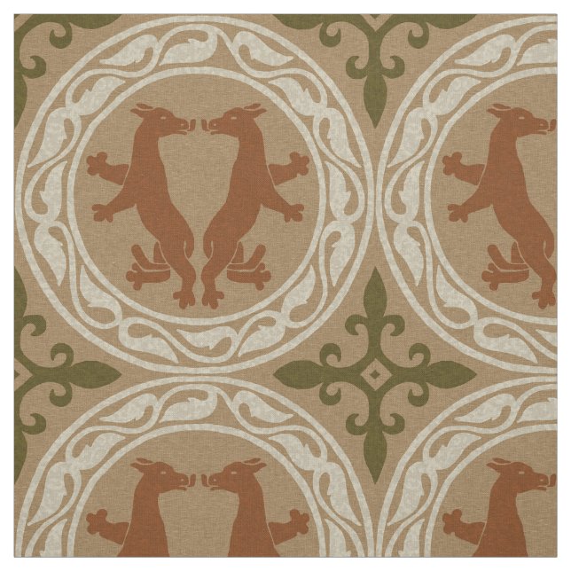 Tecido Bestas Bizantinas (Modelo)