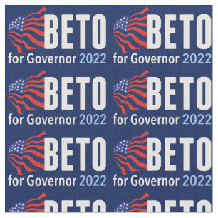 Tecido Beto para Governador 2022 Bandeira Azul de Eleiç