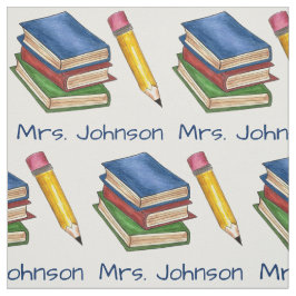 Tecido Biblioteca Personalizada de Professores da Escola 