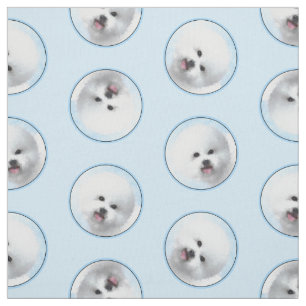 Tecido Bichon Frise Tenerife Pintura Branca De Cachorros