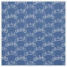 bicicleta branca Tandem em azul