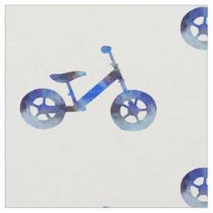 Tecido Bicicleta de Equilíbrio Arte Aquarela