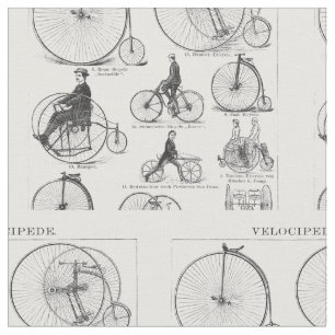 Tecido Bicicleta de Roda Alta Penny Farthing