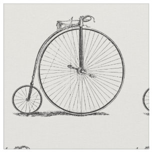 Tecido Bicicleta de Roda Alta Penny Farthing