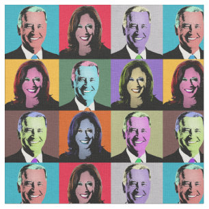 Tecido Biden Harris Pop Art (Neon)