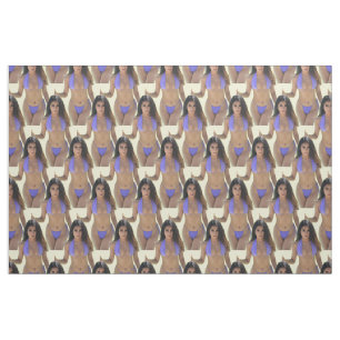 Tecido Bikini Bikini - Boca-Boca de Cabeça Negra