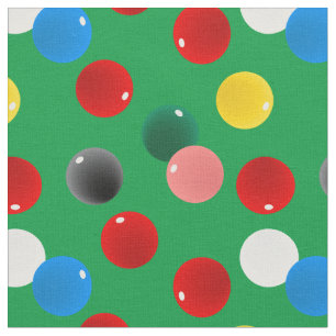 Tecido Billiards Snooker Piscina Balls Padrão em Verde
