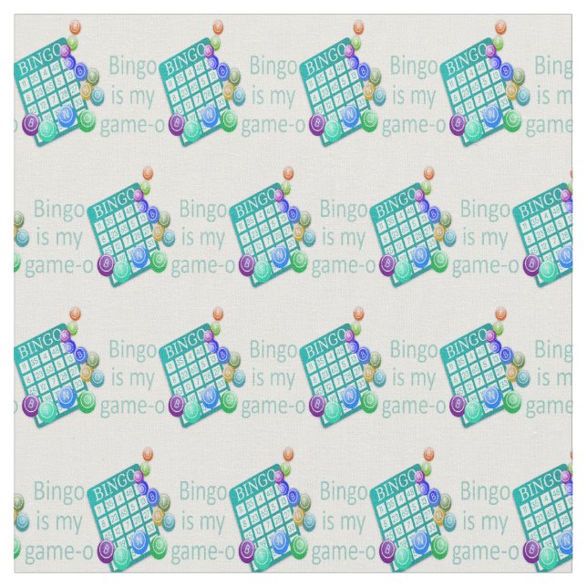 Tecido Bingo é minha citação divertida do Game-O (Detalhe)