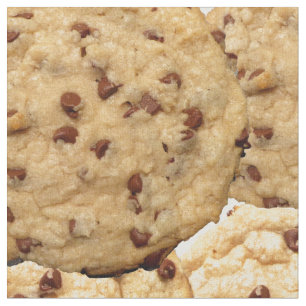 Tecido Biscoitos caseiros dos pedaços de chocolate