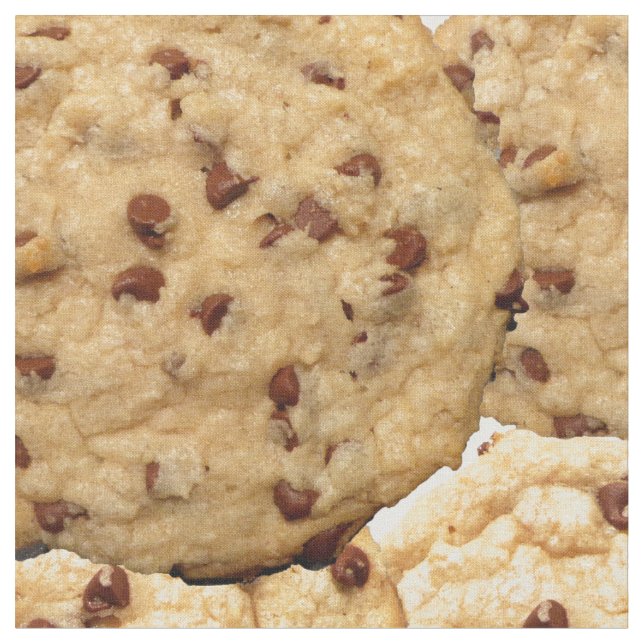 Tecido Biscoitos caseiros dos pedaços de chocolate (Detalhe)