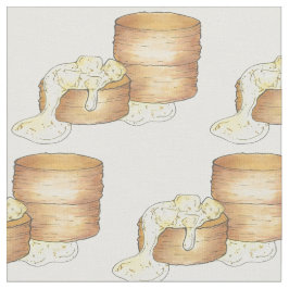 Tecido Biscoitos e Comida de café da manhã sulista de sal