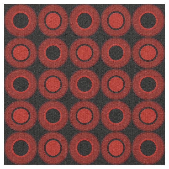 Tecido Bitesize Rosquinhas De Chocolate Castanho Com Ench (Detalhe)