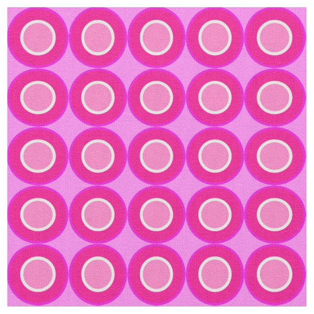Tecido Bitesize Rosquinhas Magenta Com Preenchimento Em L (Detalhe)