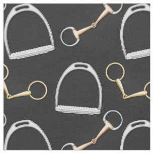 Tecido Bits e arbustos Equestres (pequena escala)