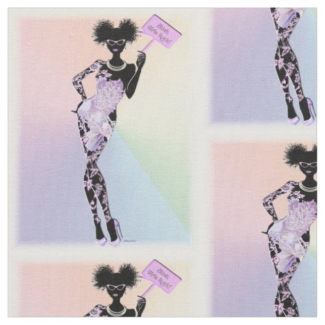 Tecido Black Girls Rock! (Detalhe)