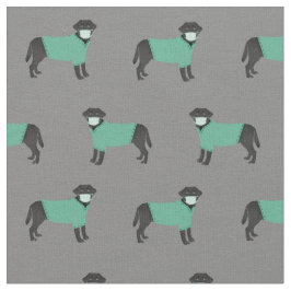 Tecido Black Labrador em cinzas