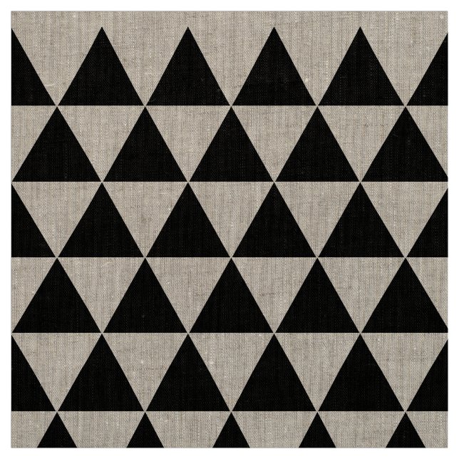 Tecido Black White Modern Geométrico Decor Linen (Modelo)