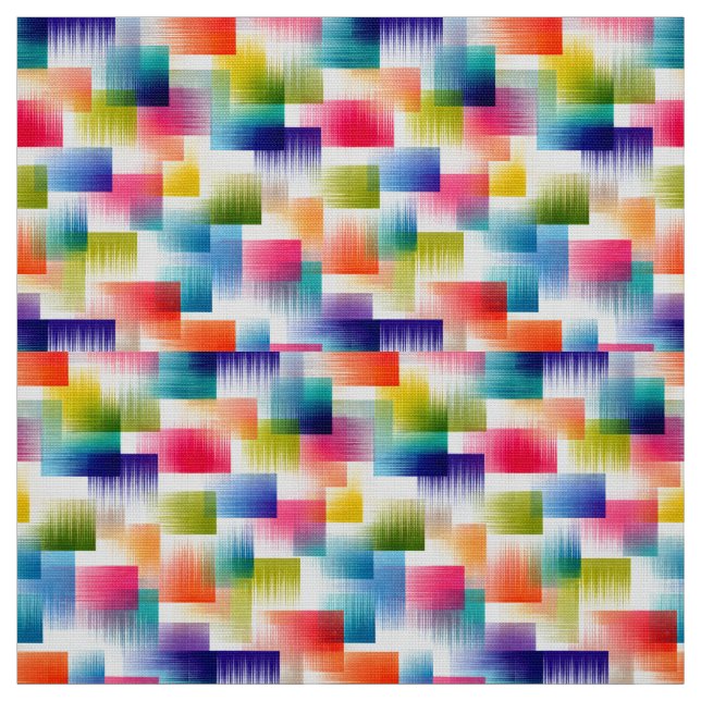 Tecido Blocos de Cores Geométricas Vibrantes com Gradient (Modelo)