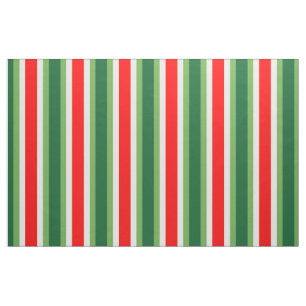 Tecido Blocos Verticais Verticais Verde, Branco E Vermelh