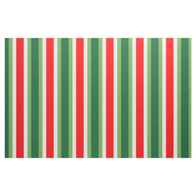Tecido Blocos Verticais Verticais Verde, Branco E Vermelh (Jarda)