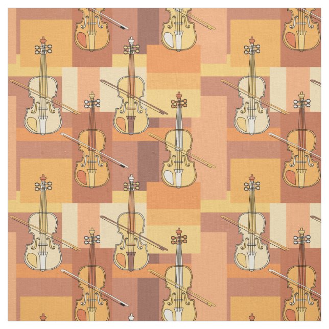 Tecido Blocos Violinos Coloridos (Modelo)