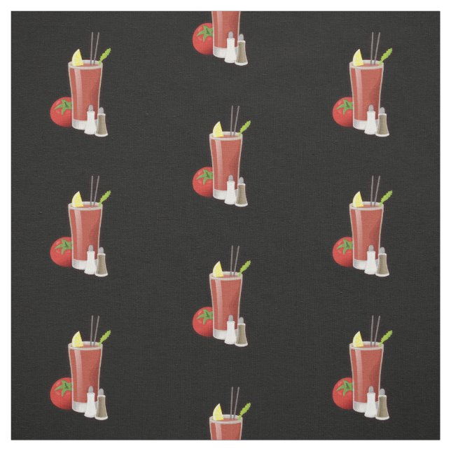 Tecido Bloody Mary Cocktail Patterno (Modelo)