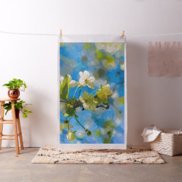 Tecido Blossomas de Cereja Branca