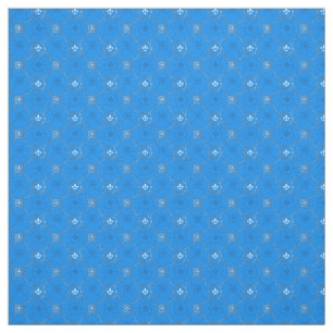 Tecido Blue Fleur de Lis, padrão francês Lili