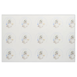 Tecido Blue Goodnight Westie