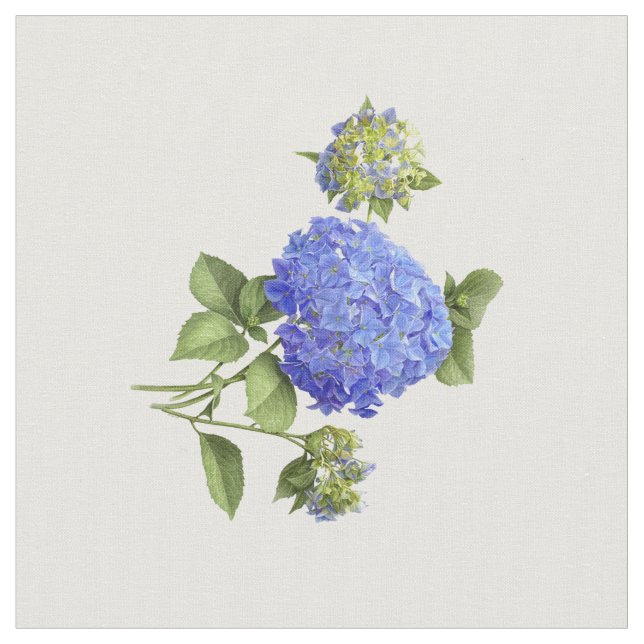 Tecido Blue Hydrangeas (Detalhe)