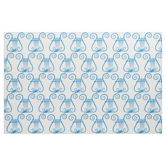 Tecido Blue Lyre (Fat Quarter)