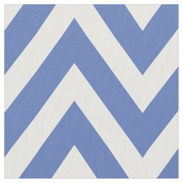 Tecido Blue Modern Chevron Grande Escala (Detalhe)