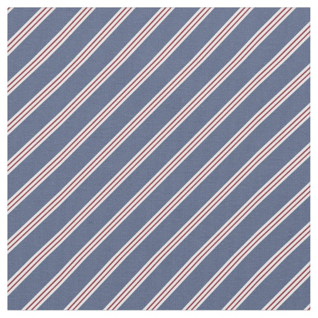 Tecido Blue & Red Stripes (Detalhe)