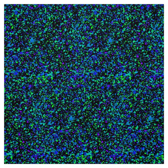 Tecido Blue Splatter - Poplin de poliéster (Modelo)