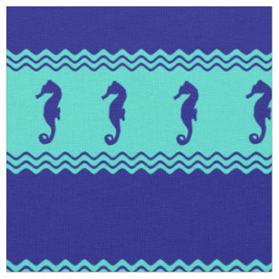 Tecido Blue Turquoise Costeira Stripes