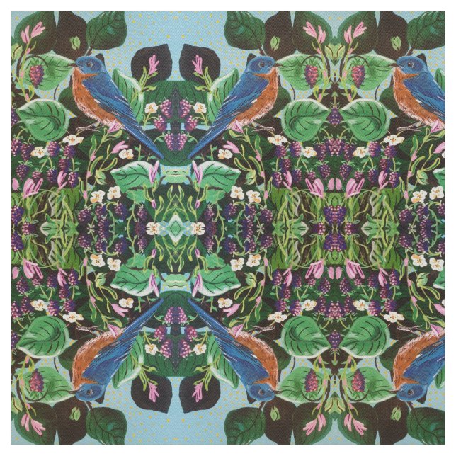 Tecido Bluebird Berry (Modelo)